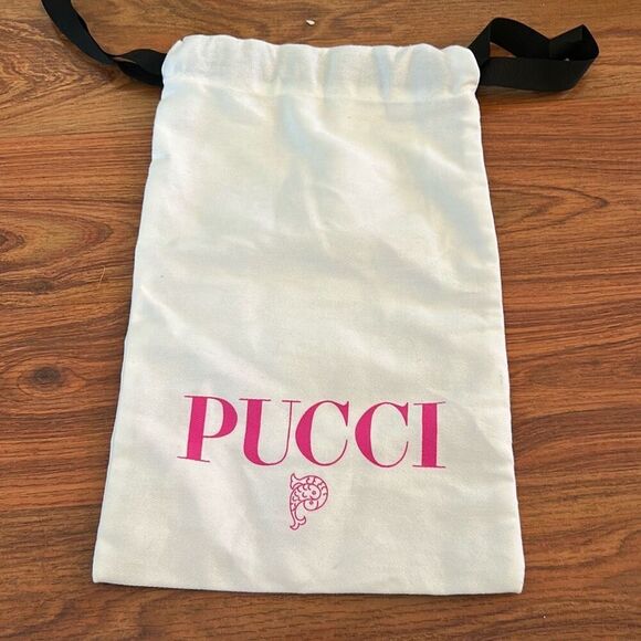 Pucci pink and white small dust bag shoe bag - Picture 1 of 5